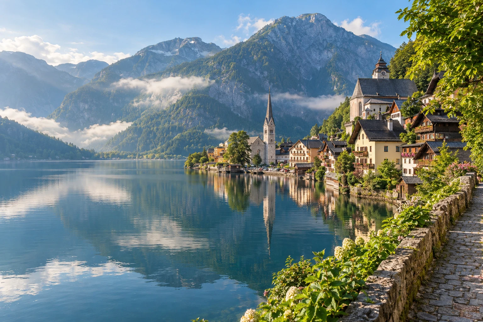 European scenery for group tours
